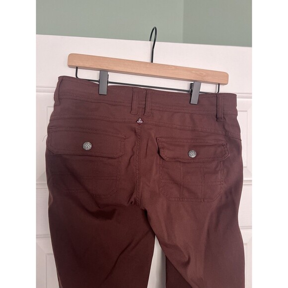 Prana Women’s Halle Pant Brown Size 6 Roll Tab Convertible Nylon - Picture 7 of 10